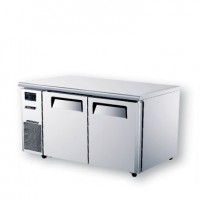 Skipio | 2 Door Under Counter Freezer With Side Prep Table